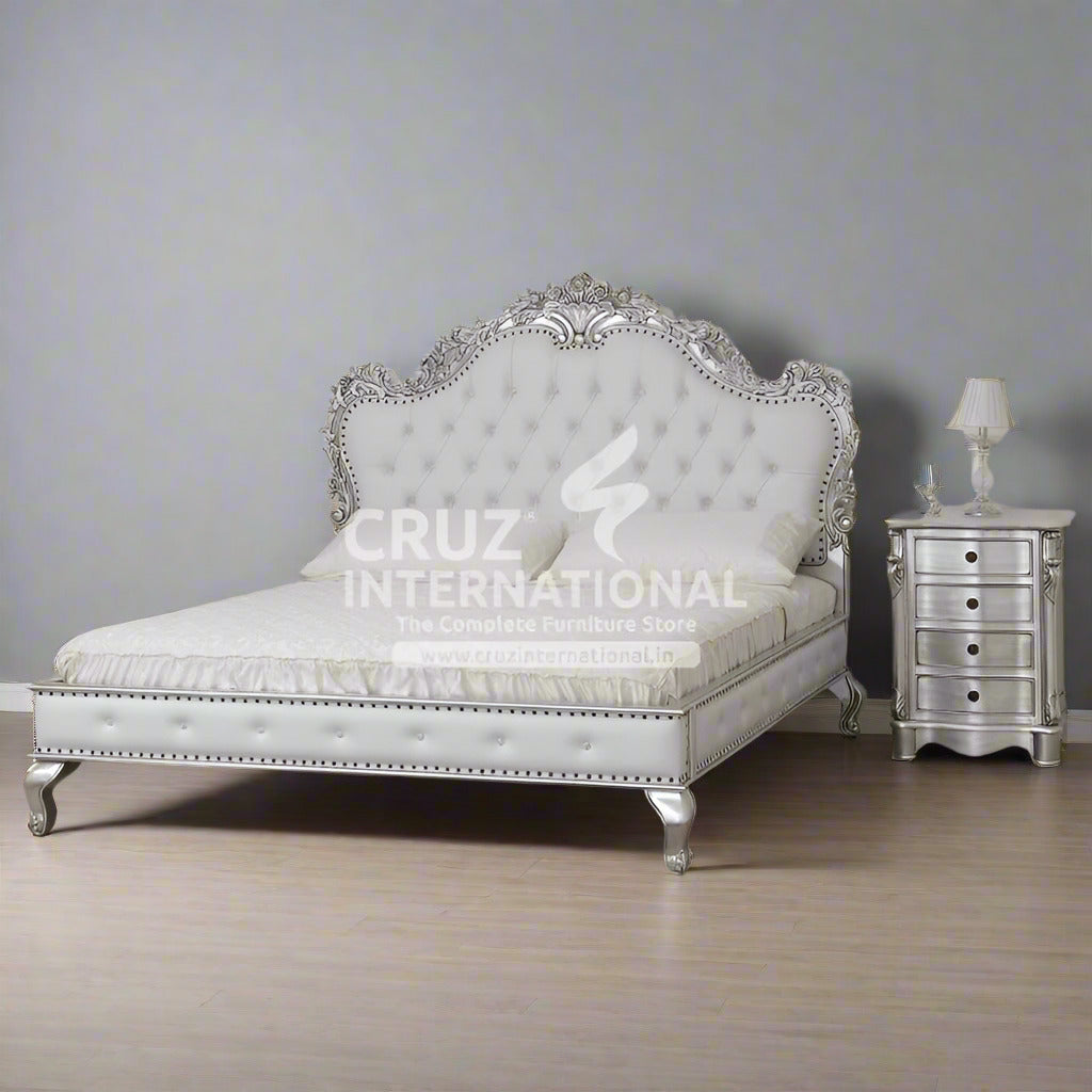 Maharaja Bianca Carving Bed CRUZ INTERNATIONAL